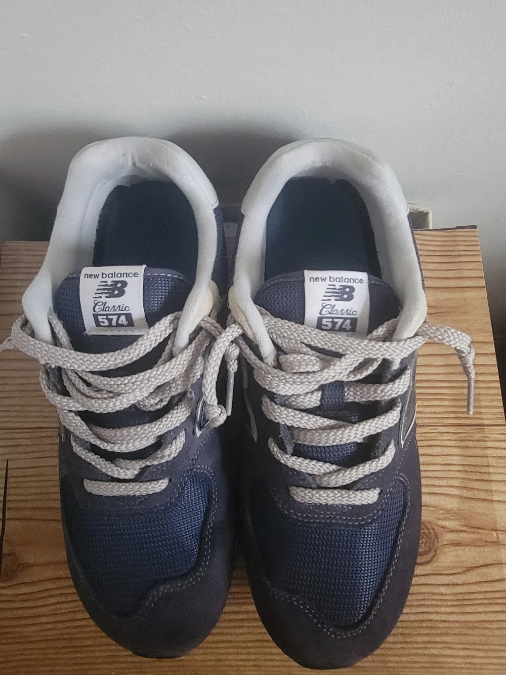 New Balance Classic 574 Men's Navy and Gray Sneakers